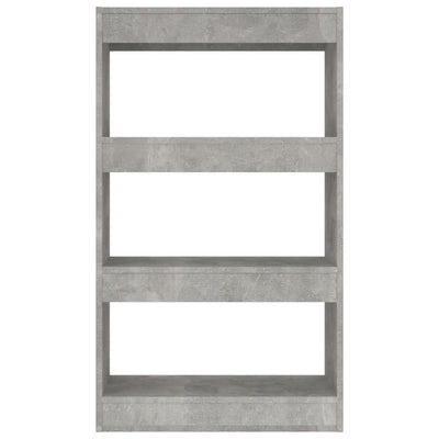 Book Cabinet/Room Divider Concrete Grey 60x30x103 cm Engineered Wood