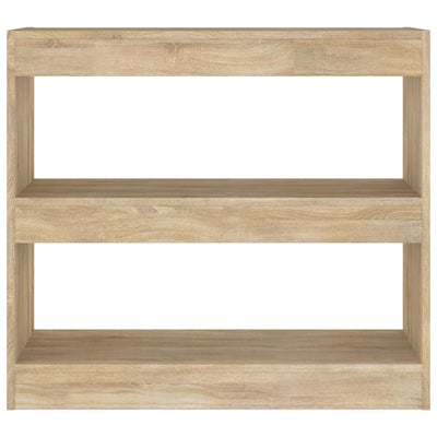 Book Cabinet/Room Divider Sonoma Oak 80x30x72 cm