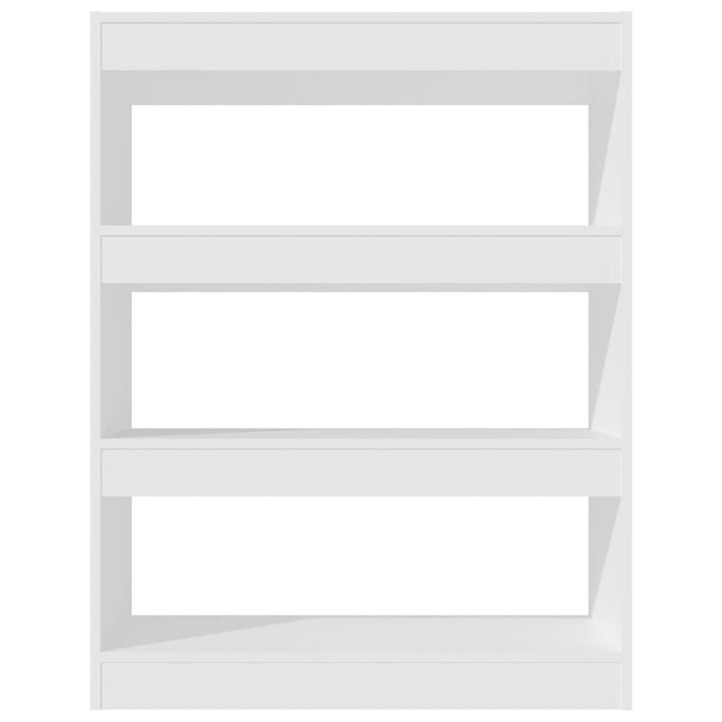 Book Cabinet/Room Divider White 80x30x103 cm Engineered wood