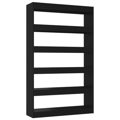 Book Cabinet/Room Divider Black 100x30x166 cm