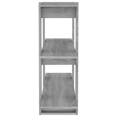 Book Cabinet/Room Divider Grey Sonoma 100x30x87 cm