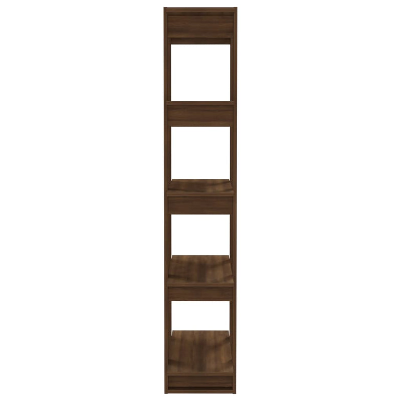 Book Cabinet/Room Divider Brown Oak 80x30x160 cm Engineered Wood