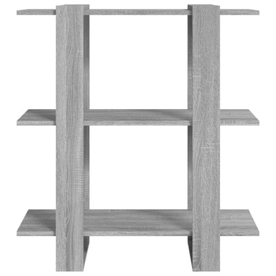 Book Cabinet/Room Divider Grey Sonoma 80x30x87 cm