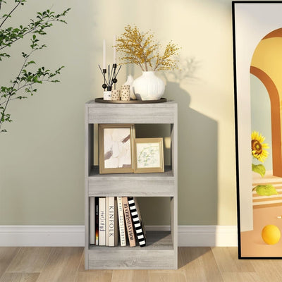 Book Cabinet/Room Divider Grey Sonoma 40x30x72 cm