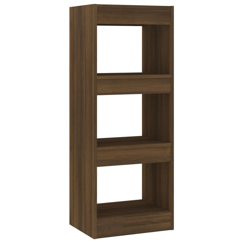Book Cabinet/Room Divider Brown Oak 40x30x103 cm Engineered Wood