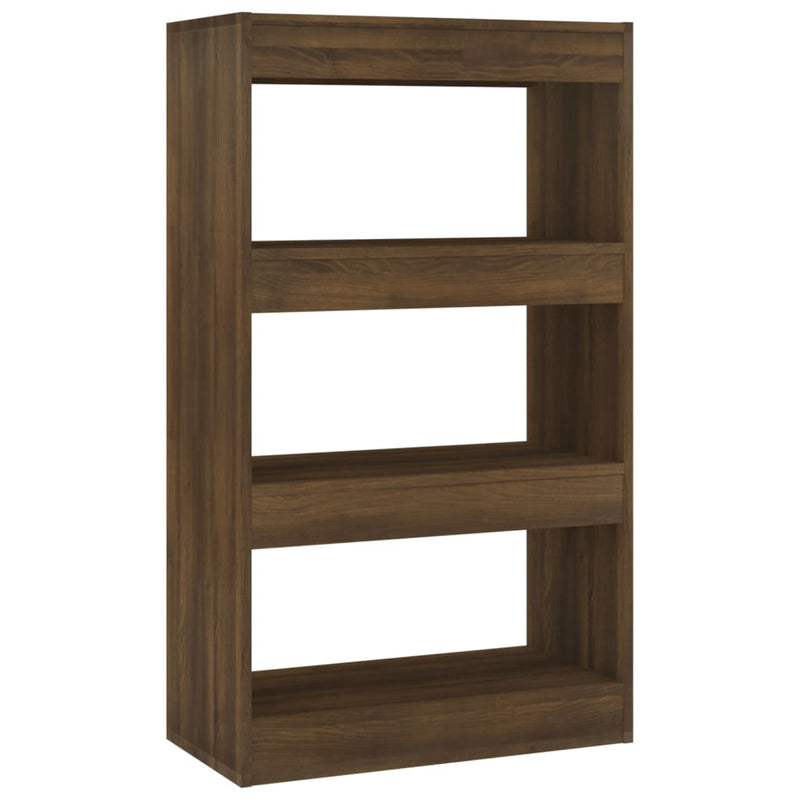 Book Cabinet/Room Divider Brown Oak 60x30x103 cm Engineered Wood