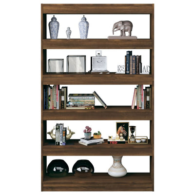 Book Cabinet/Room Divider Brown Oak 100x30x166 cm