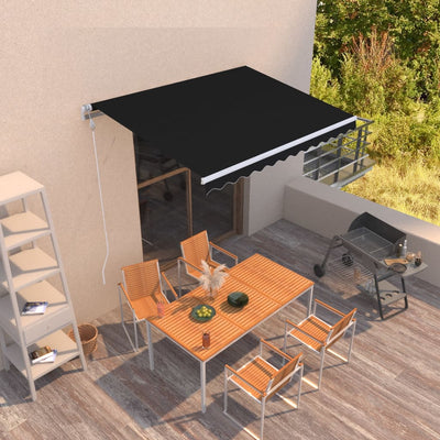 Automatic Retractable Awning 350x250 cm Anthracite