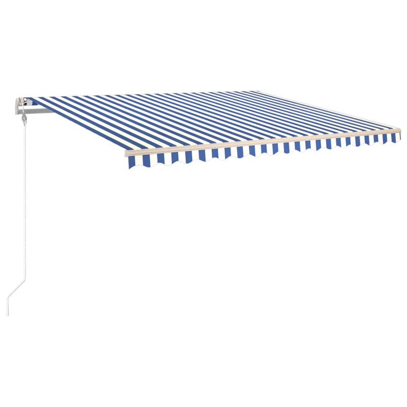 Automatic Retractable Awning 400x300 cm Blue and White