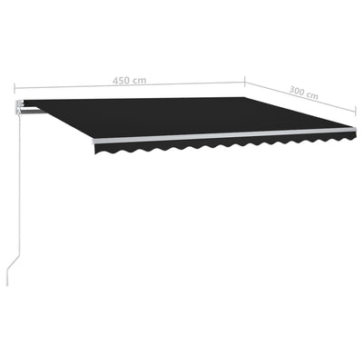 Automatic Retractable Awning 450x300 cm Anthracite