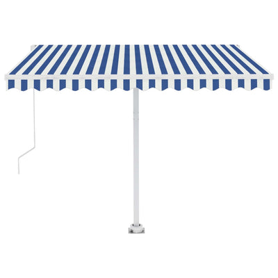 Freestanding Automatic Awning 300x250cm Blue/White