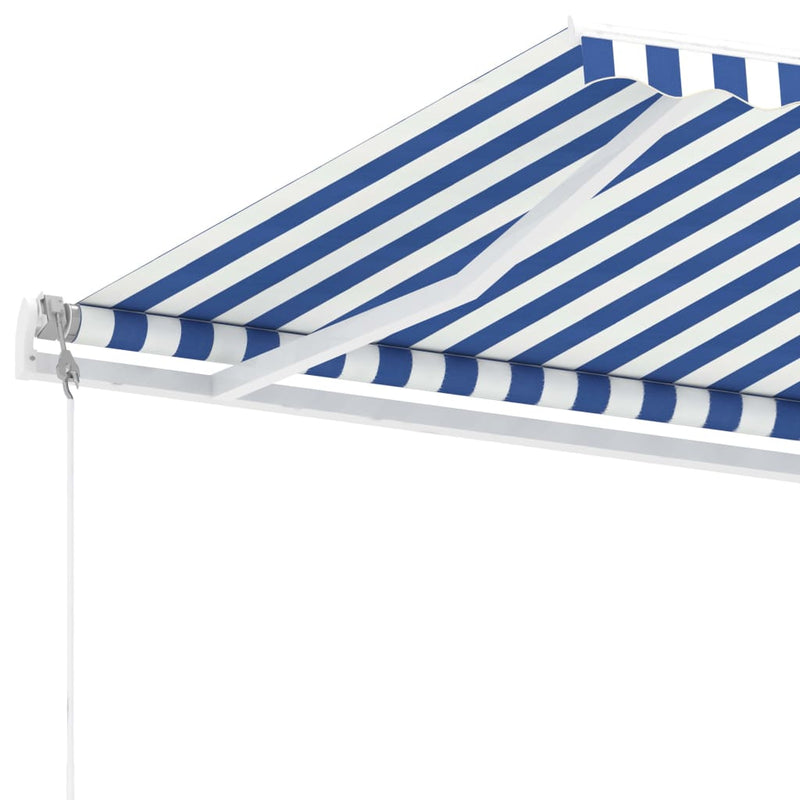 Freestanding Automatic Awning 300x250cm Blue/White