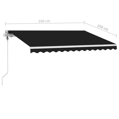Freestanding Automatic Awning 350x250 cm Anthracite