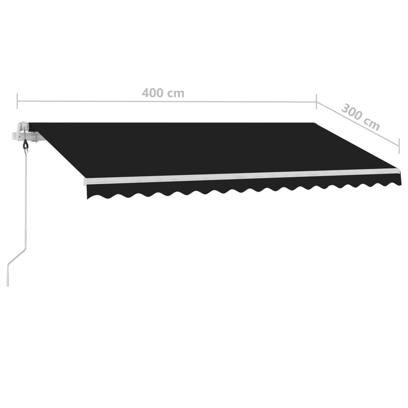 Freestanding Automatic Awning 400x300 cm Anthracite