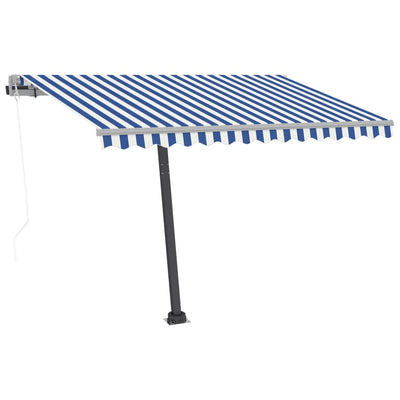 Freestanding Automatic Awning 350x250cm Blue/White