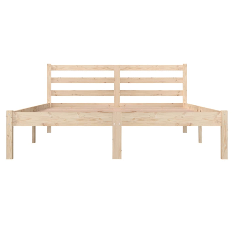 Bed Frame Solid Wood Pine 137x187 Double Size