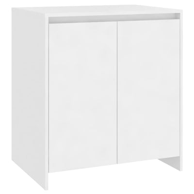 2 Piece Sideboard White Engineered Wood