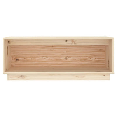 TV Cabinet 90x35x35 cm Solid Wood Pine