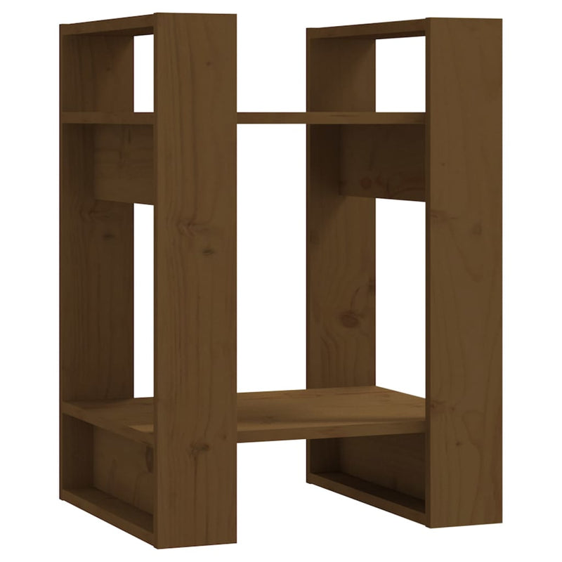 Book Cabinet/Room Divider Honey Brown 41x35x57 cm Solid Wood Pine