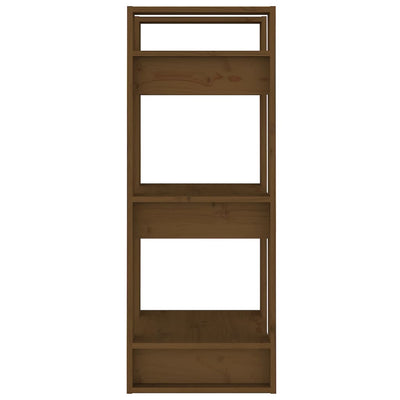Book Cabinet/Room Divider Honey Brown 41x35x91 cm Solid Wood