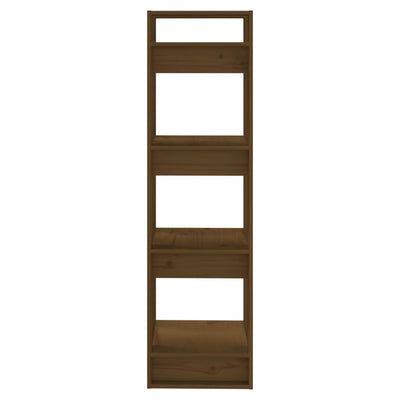 Book Cabinet/Room Divider Honey Brown 41x35x125 cm Solid Wood