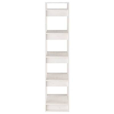 Book Cabinet/Room Divider White 41x35x160 cm Solid Wood Pine