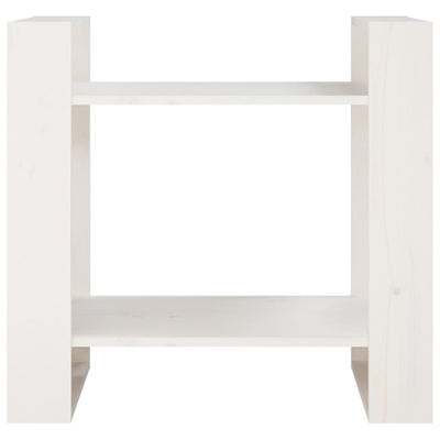 Book Cabinet/Room Divider White 60x35x57 cm Solid Wood Pine