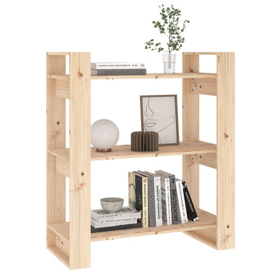 Book Cabinet/Room Divider 80x35x91 cm Solid Wood Pine