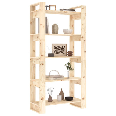 Book Cabinet/Room Divider 80x35x160 cm Solid Wood