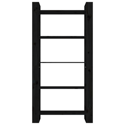 Book Cabinet/Room Divider Black 80x35x160 cm Solid Wood