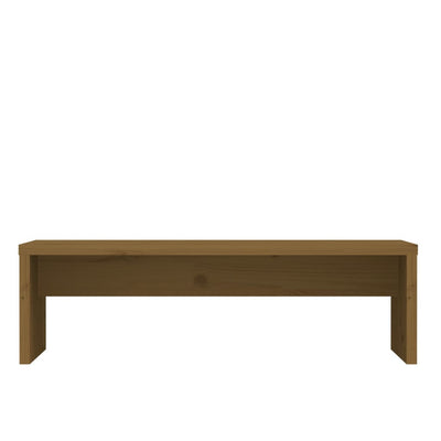 Monitor Stand Honey Brown 50x27x15 cm Solid Wood Pine