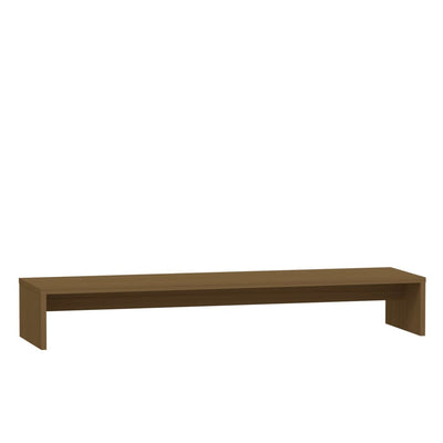 Monitor Stand Honey Brown 100x27x15 cm Solid Wood Pine