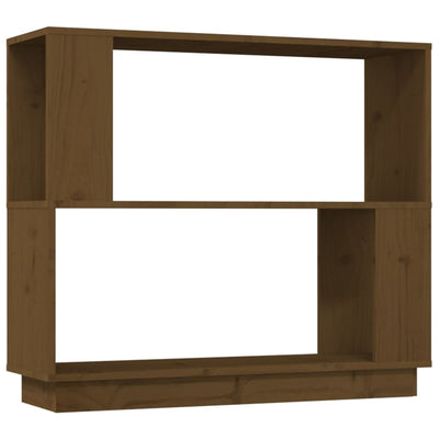 Book Cabinet/Room Divider Honey Brown 80x25x70 cm Solid Wood