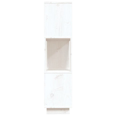 Book Cabinet/Room Divider White 80x25x101 cm Solid Wood Pine