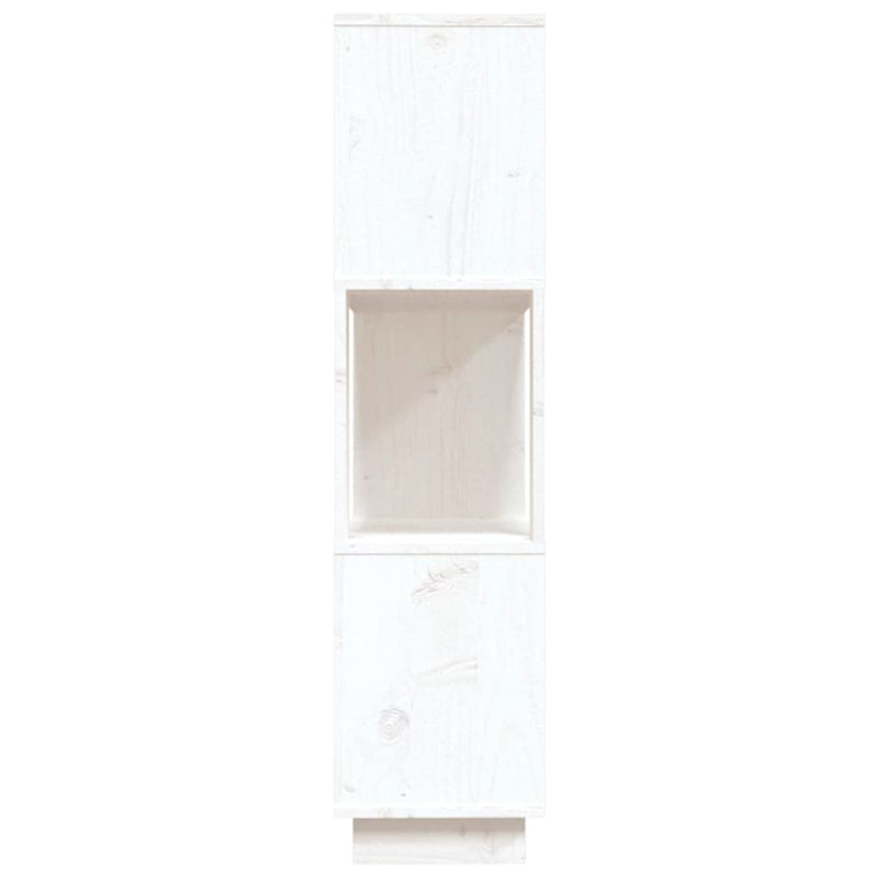 Book Cabinet/Room Divider White 80x25x101 cm Solid Wood Pine