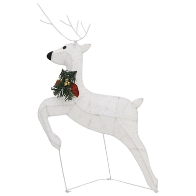 Reindeer & Sleigh Christmas Decoration 60 LEDs Outdoor White