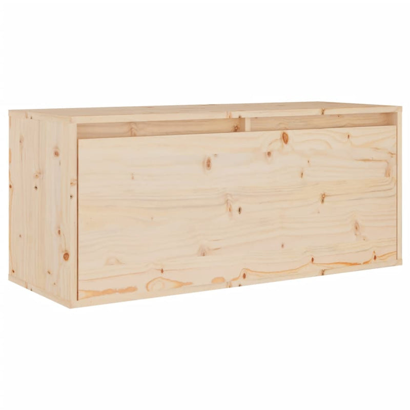 TV Cabinets 2 pcs Solid Wood Pine
