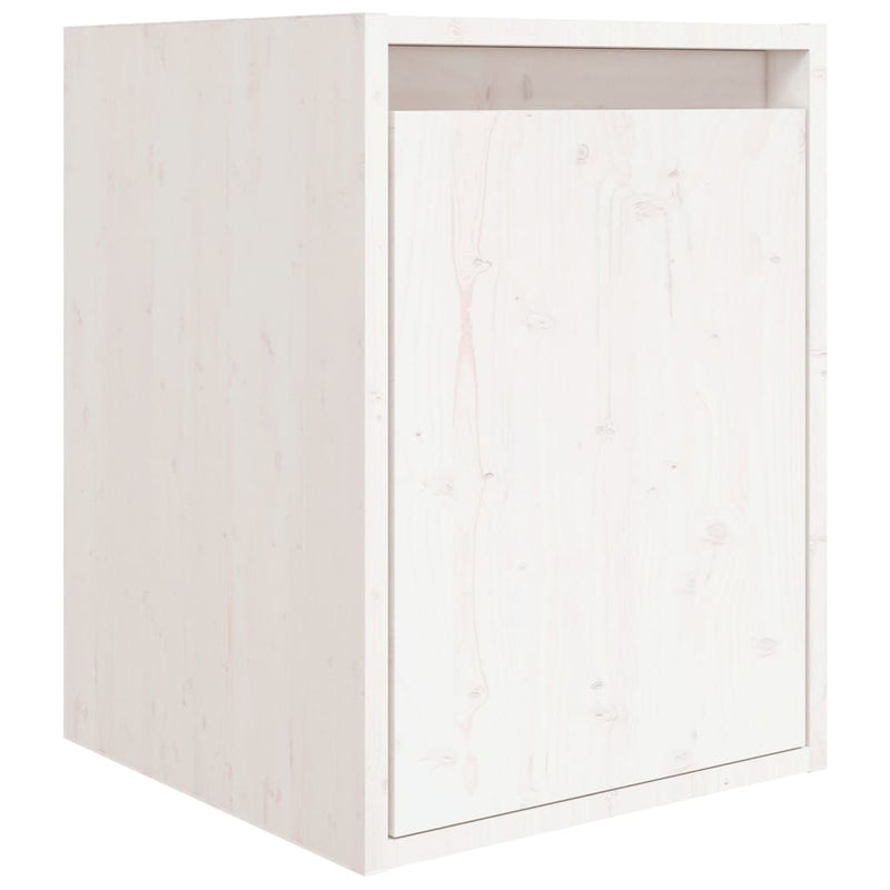TV Cabinets 5 pcs White Solid Wood Pine