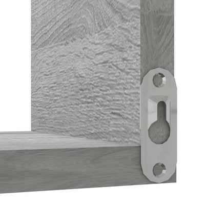 Wall Corner Shelves 2 pcs Grey Sonoma 40x40x50 cm Engineered Wood