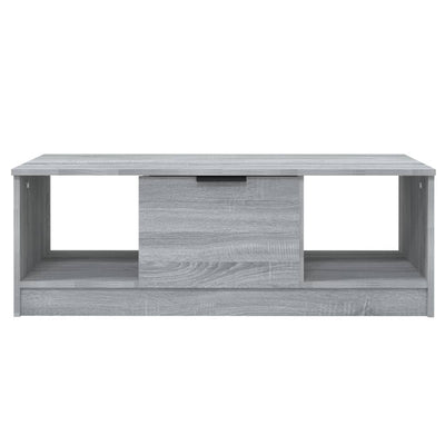 Coffee Table Grey Sonoma 102x50x36 cm Engineered Wood
