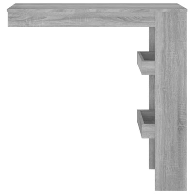 Wall Bar Table Grey Sonoma 102x45x103.5 cm Engineered Wood