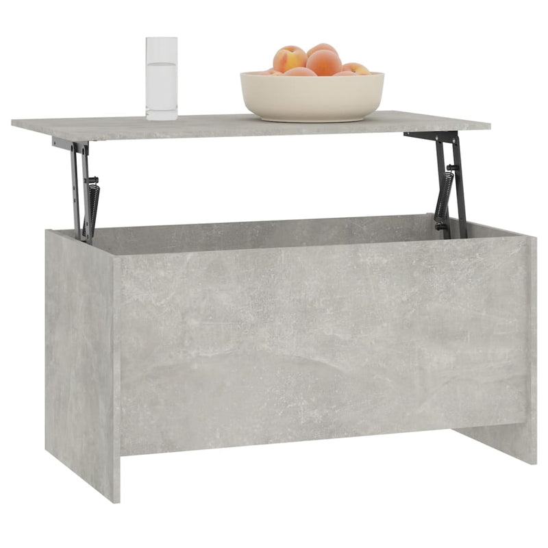 Coffee Table Concrete Grey 102x55.5x52.5 cm Engineered Wood
