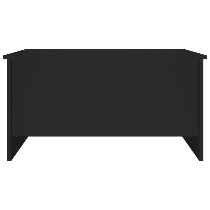 Coffee Table Black 80x55.5x41.5 cm Engineered Wood