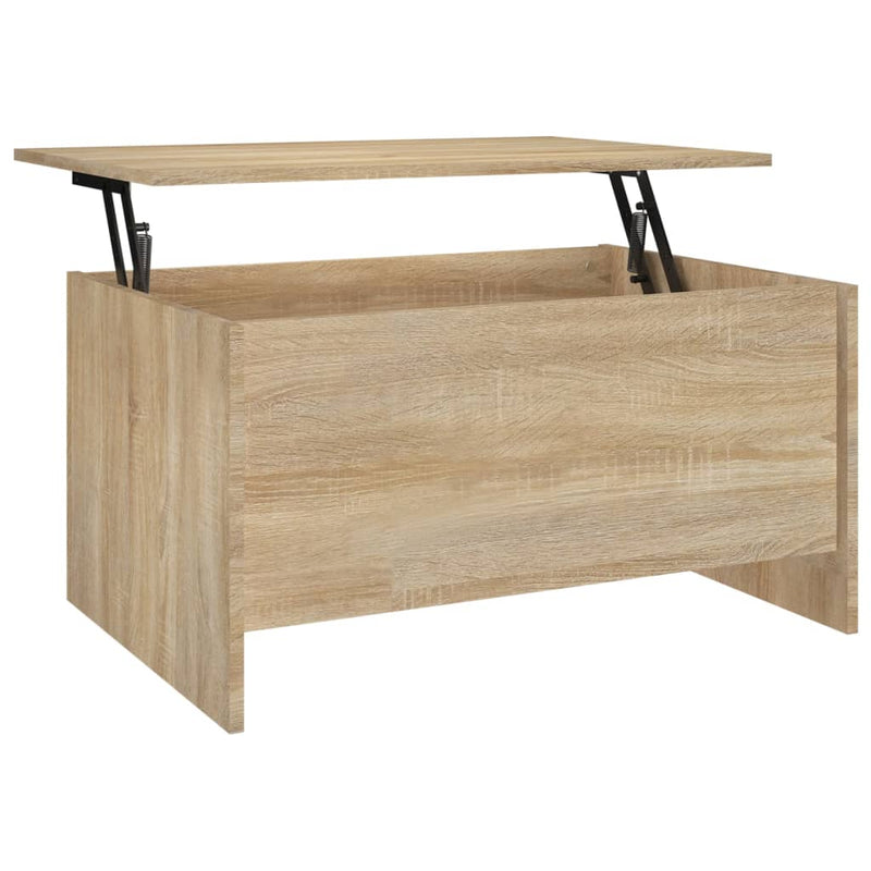 Coffee Table Sonoma Oak 80x55.5x41.5 cm Engineered Wood