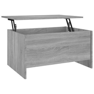 Coffee Table Grey Sonoma 80x55.5x41.5 cm Engineered Wood