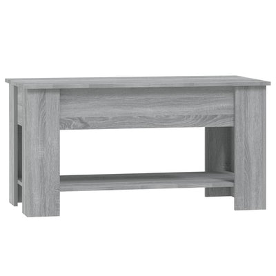 Coffee Table Grey Sonoma 101x49x52 cm Engineered Wood