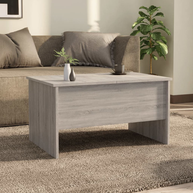 Coffee Table Grey Sonoma 80x50x42.5 cm Engineered Wood