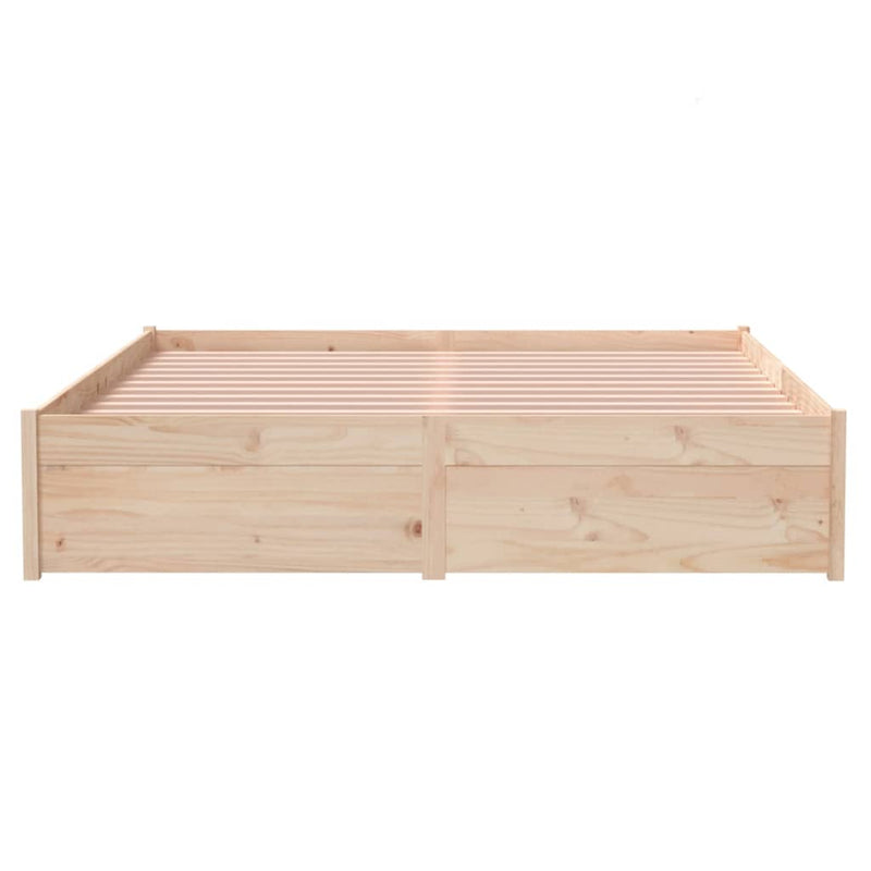 Bed Frame Solid Wood 137x187 Double Size