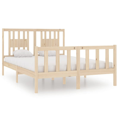 Bed Frame Solid Wood 137x187 Double Size