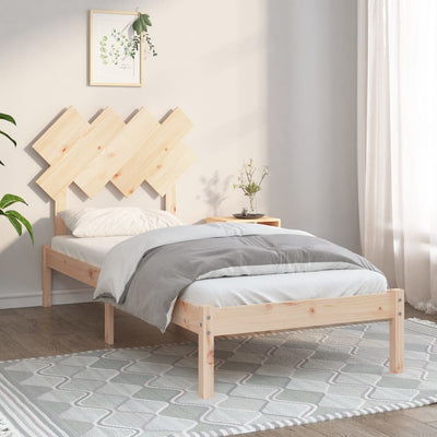 Bed Frame 92x187 cm Single Bed Size Solid Wood